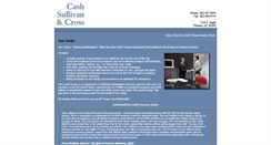 Desktop Screenshot of cashsullivanandcross.com